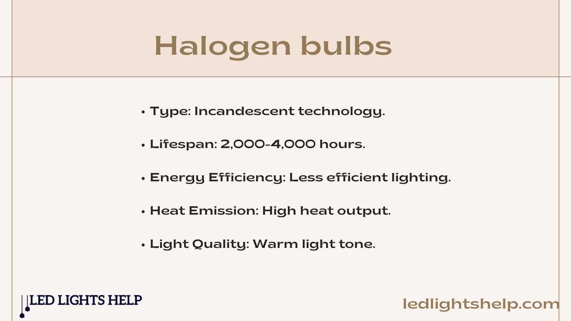 halogen bulbs