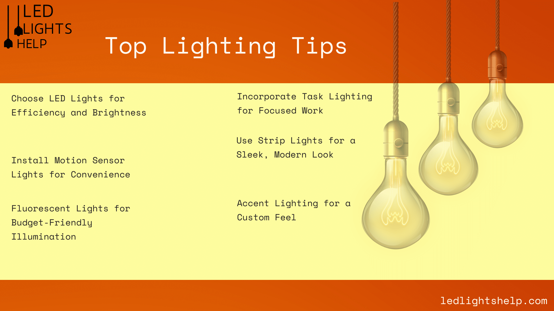 tips for lighetning