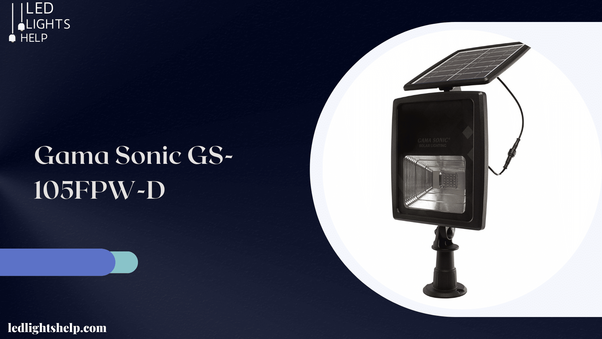 Gama Sonic GS FPW D Solar Flood Light 